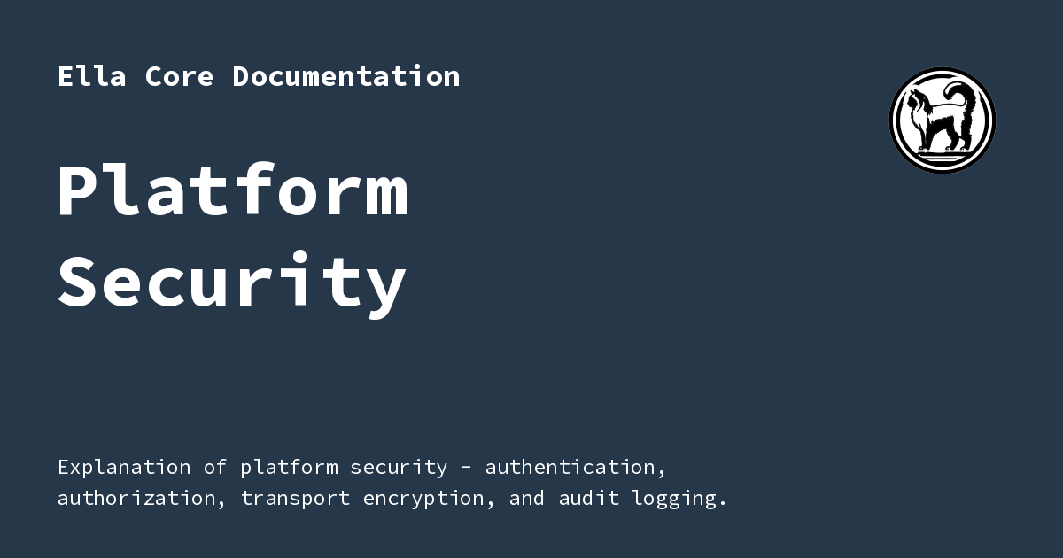Platform Security - Ella Core Documentation