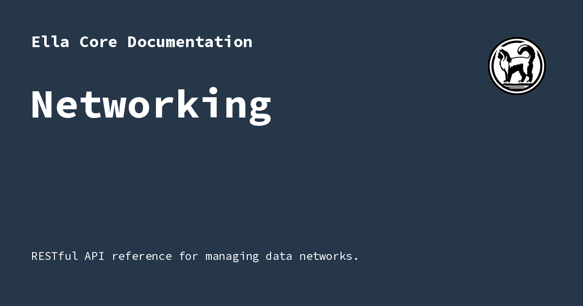 Networking - Ella Core Documentation