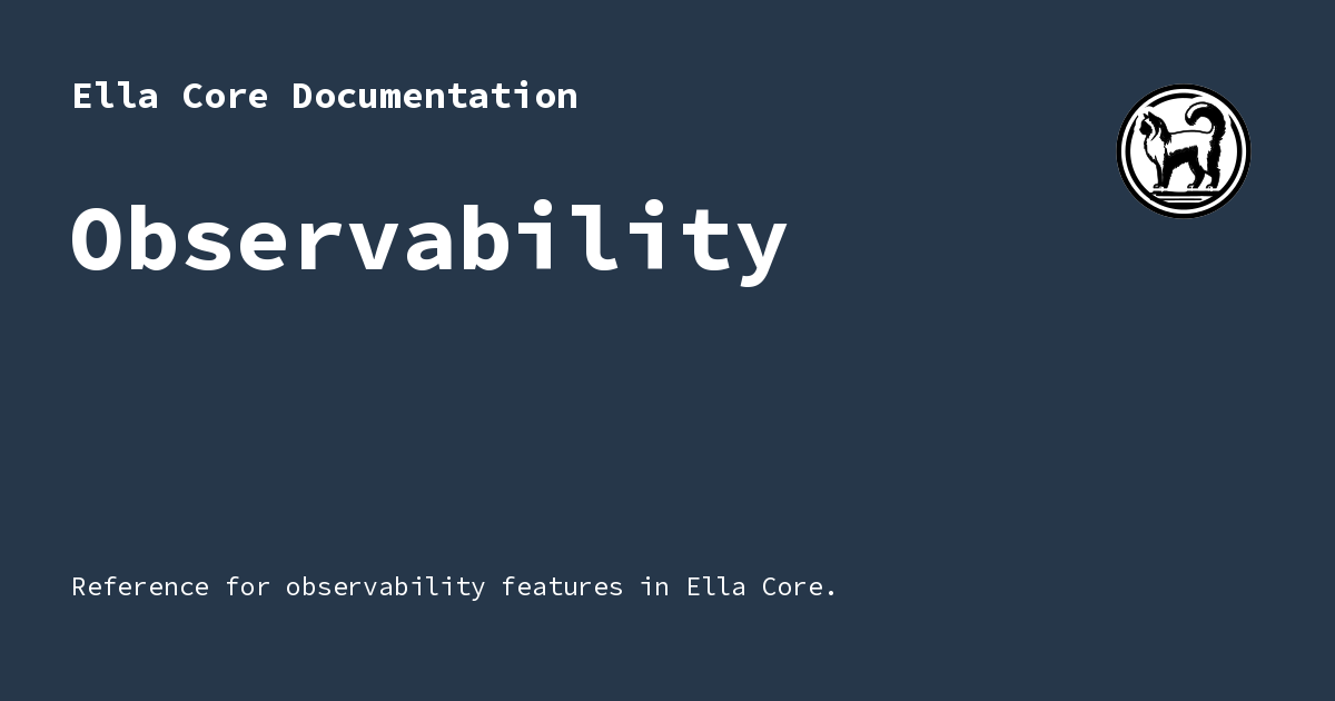 Observability - Ella Core Documentation